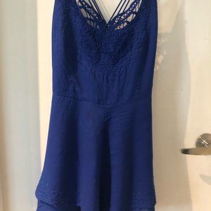 Cobalt Blue Strappy Free People Romper